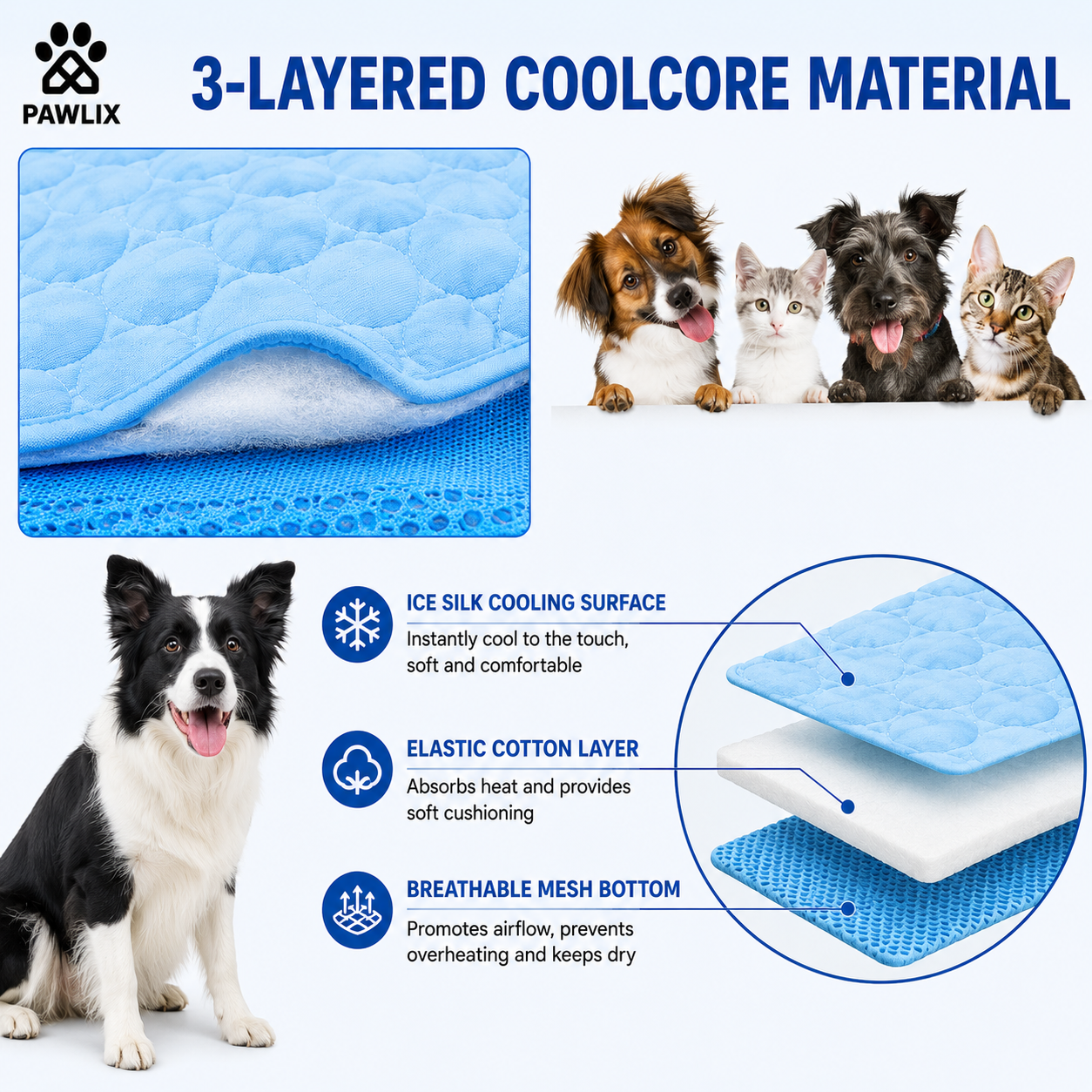CoolPaws™ | Cooling Pet Mat