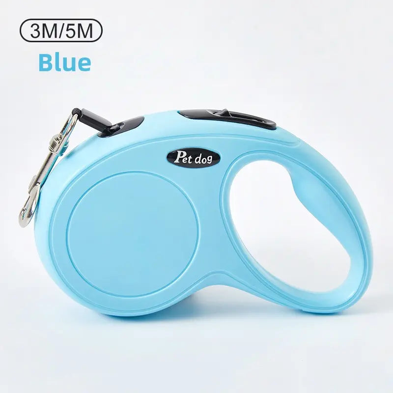1Pc Automatic Retractable Safety Dog Leash - Durable Lightweight ABS Portable Pet Walking Lead with 1-Hand Brake & Lock Control, Extendable for Dogs, Ideal for Outdoor Walking, Training & Travel, Safety Leash, Outdoor Travel