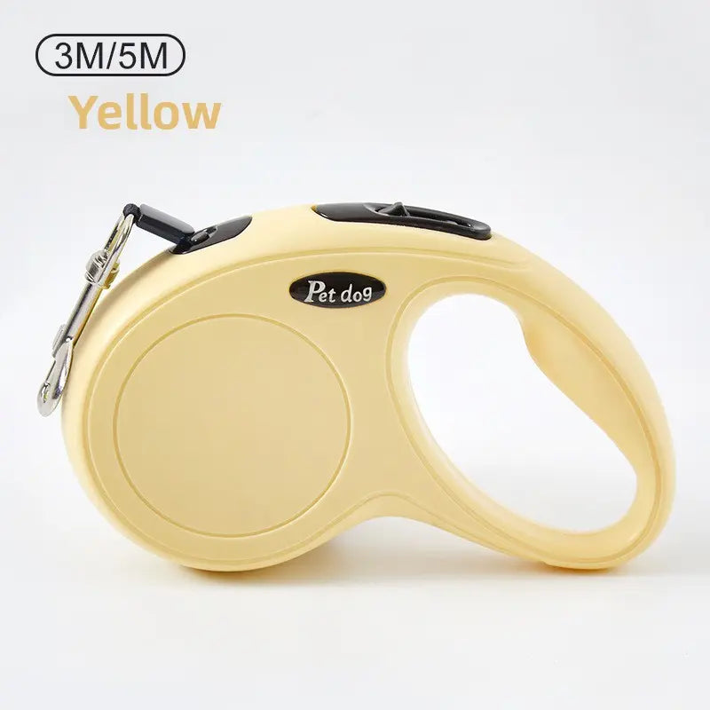 1Pc Automatic Retractable Safety Dog Leash - Durable Lightweight ABS Portable Pet Walking Lead with 1-Hand Brake & Lock Control, Extendable for Dogs, Ideal for Outdoor Walking, Training & Travel, Safety Leash, Outdoor Travel