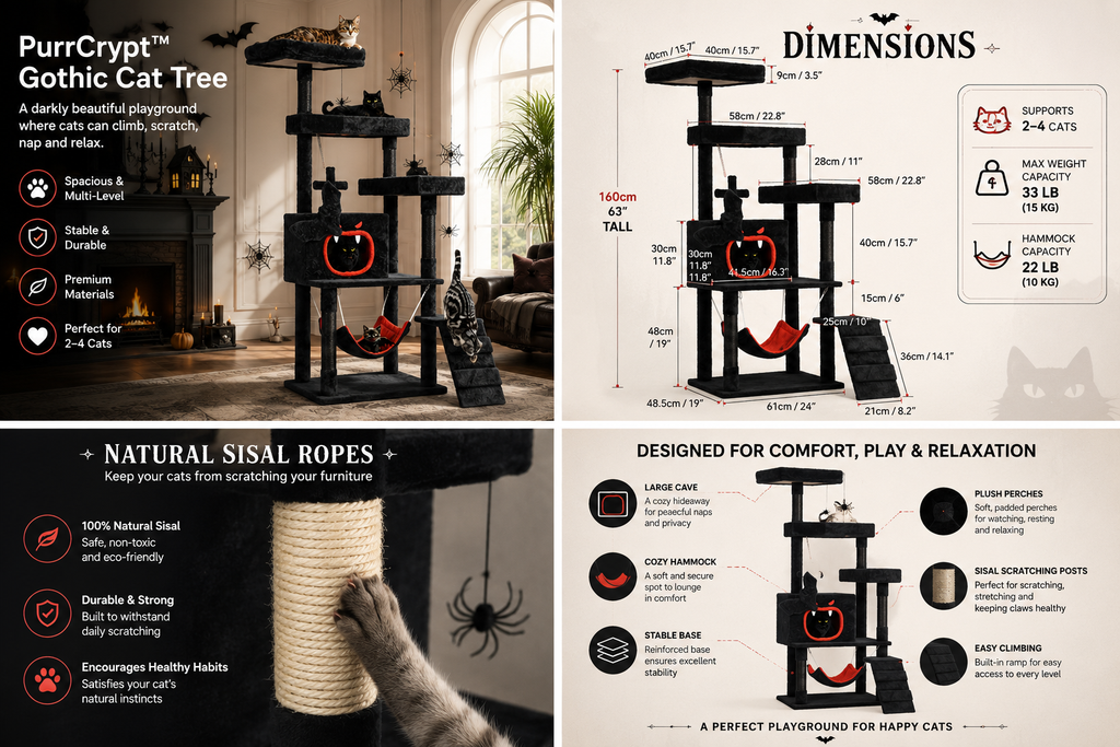 PurrCrypt™ | Gothic Cat Tree