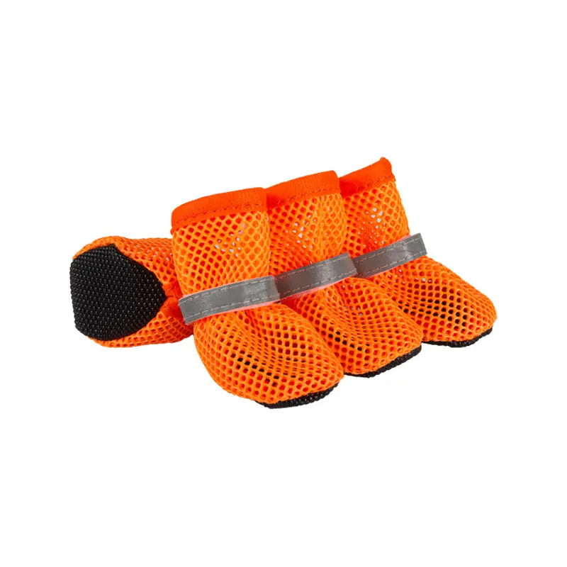 Small Dog Shoes Breathable Mesh Boots,Summer Breathable Dog Boots Nonslip Sole Paw Protector for Small Medium