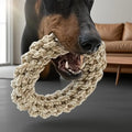 Durable Chew Resistant Dog Toy, Heavy Interactive Teeth Grinding Toy for Medium Large Dogs, Interactive Tough Chewer, Strong Anti-Chew, Tug-Of-War & Solo Play