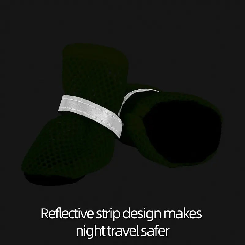 Small Dog Shoes Breathable Mesh Boots,Summer Breathable Dog Boots Nonslip Sole Paw Protector for Small Medium