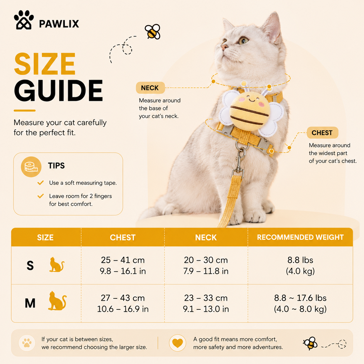 BeeSafe™ | Cat Harness & Leash Set