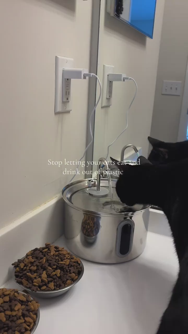 HydroPaw™ | Stainless Steel Pet Water Fountain