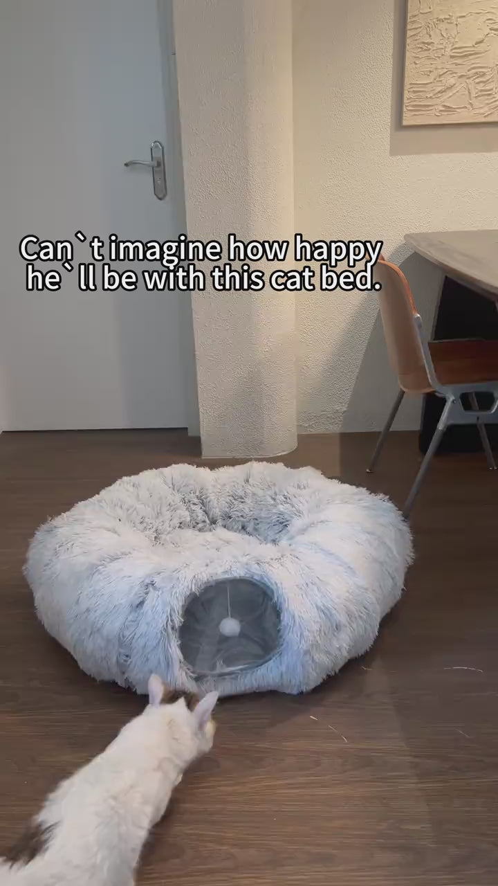 CozyTunnel™ Pro | Modular Cat Tunnel Bed